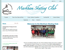 Tablet Screenshot of markhamskatingclub.com